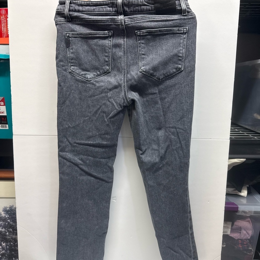 PAIGE womens Washed Charcoal Straight Jeans - Picture 5 of 5